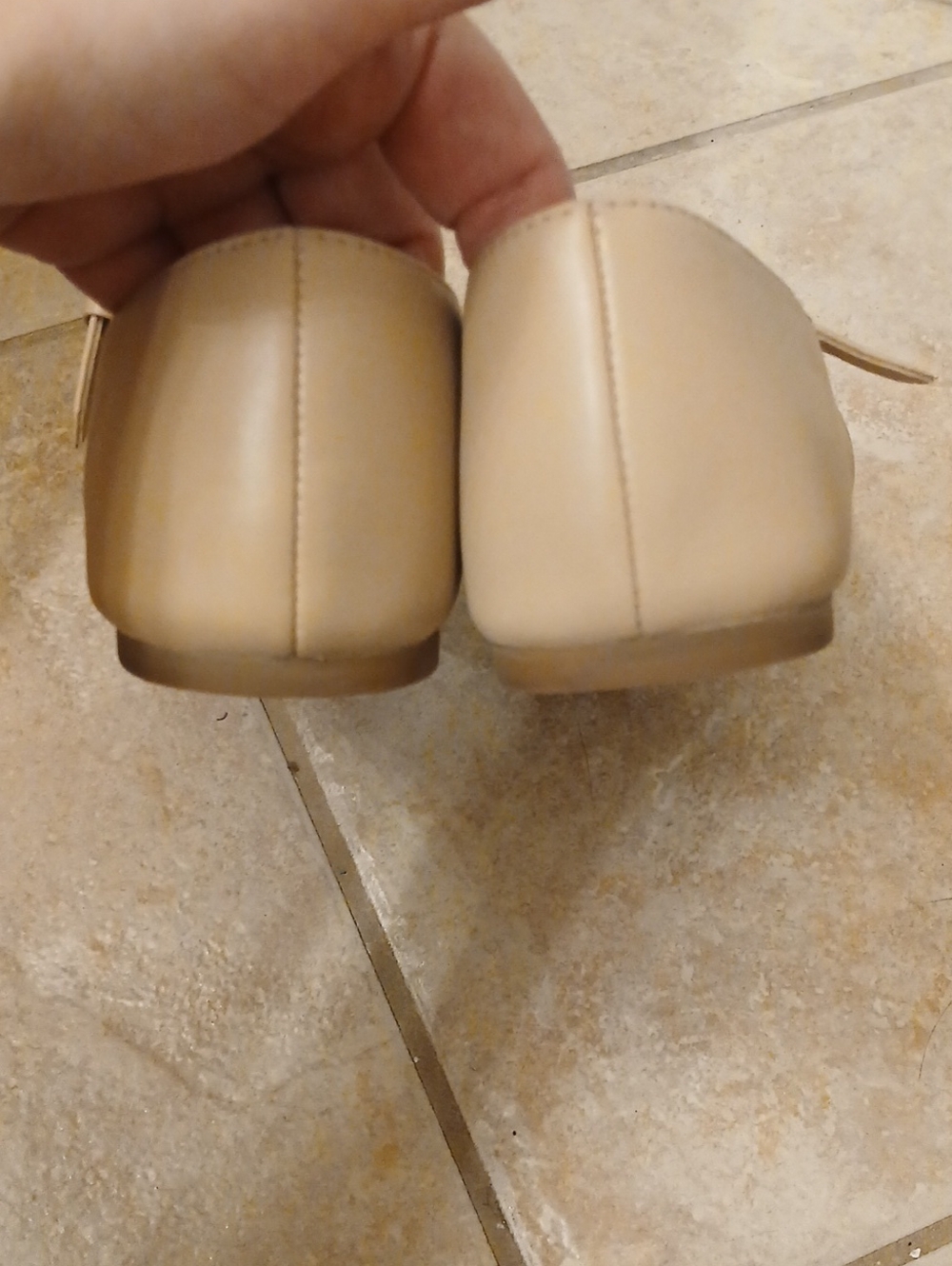 Coach Beige and Black Patent Toe Mary Jane Flats - Picture 5 of 11